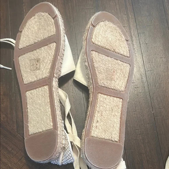 J. Crew Women's White Espadrille Flats - Picture 2 of 4